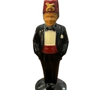 Vintage Cast Metal Shriners Figure 3 7/8 Tall 1960s-NOS